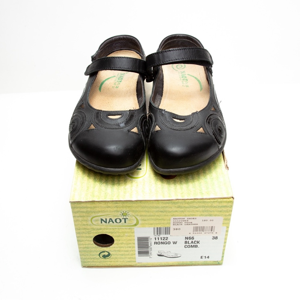 Naot Black Rongo Mary Jane Shoes
